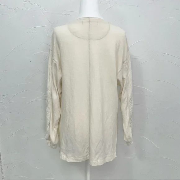 Free People We The Free Back At It Henley In Cream - Picture 5 of 13